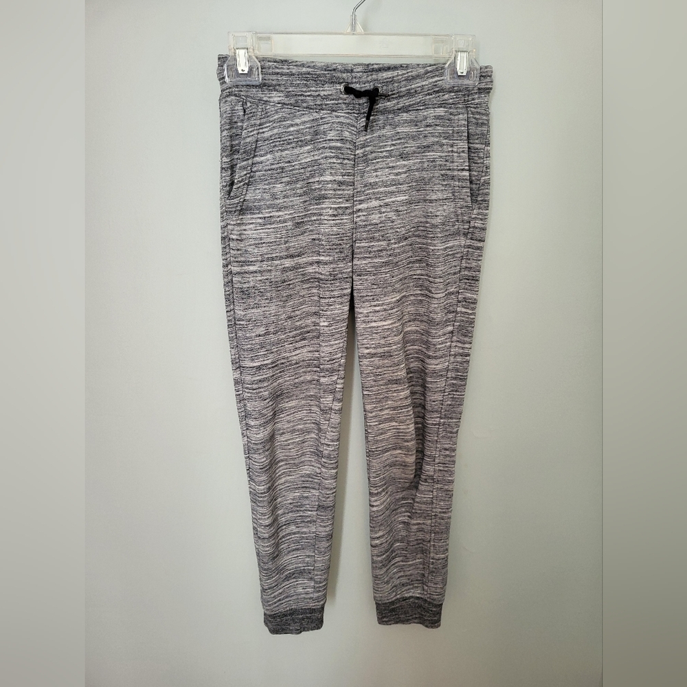 Old Navy Boy 10/12 L Heathered Gray Joggers‎ Elastic Drawstring Pockets
